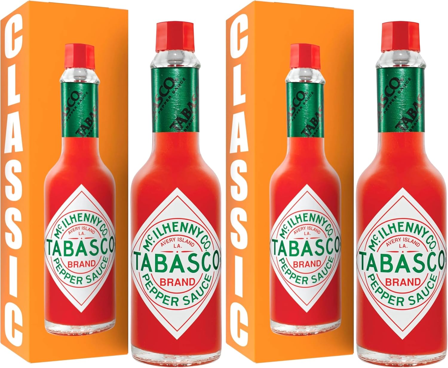 Tabasco Original Red Pepper Hot Sauce 57ml | Authentic & Classic Flavour Perfect For Spicing Up Any Dish (Pack of 2)