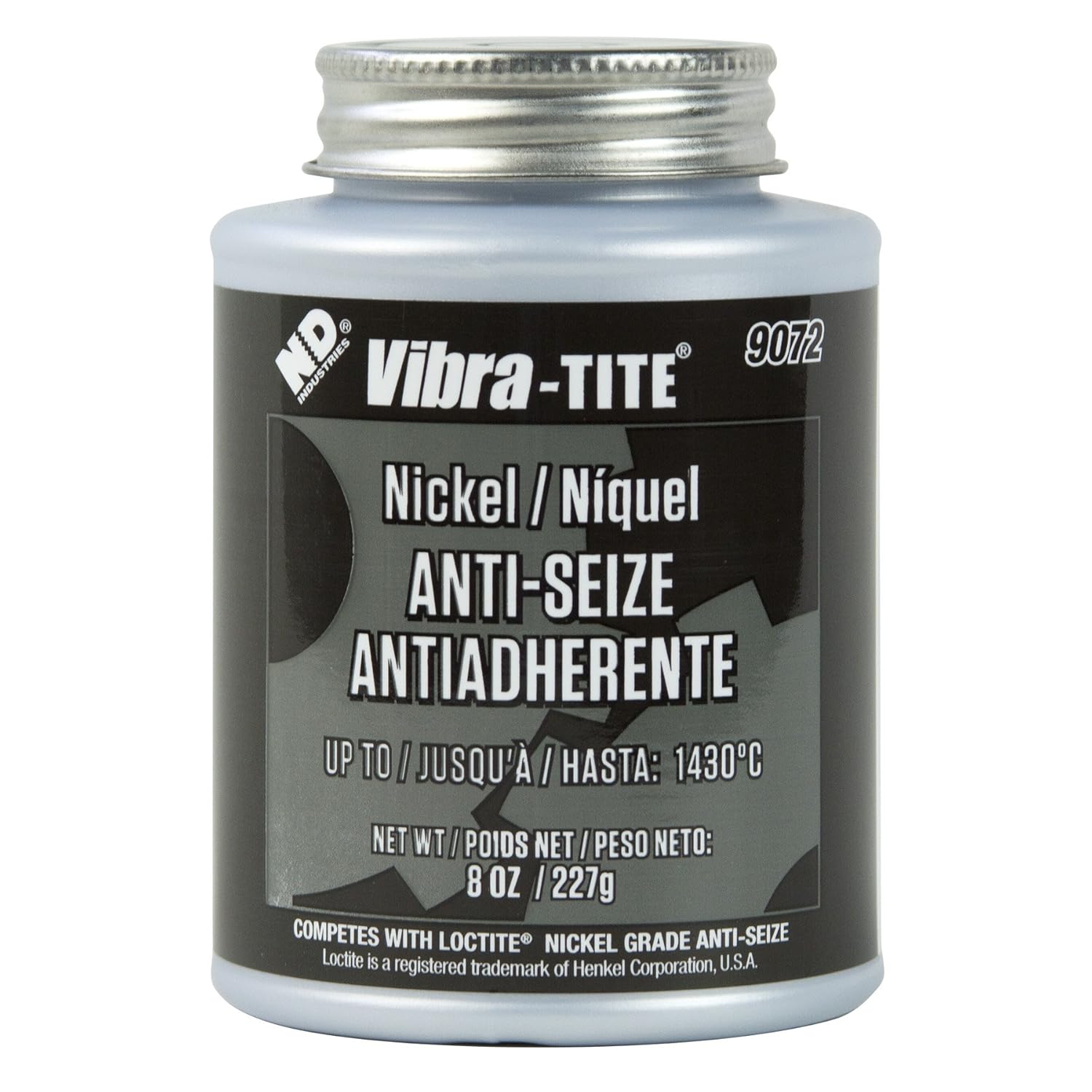 Vibra-TITE - 90728 9072 Nickel Anti-Seize Lubricant Compound, 8 oz Jar with Brush