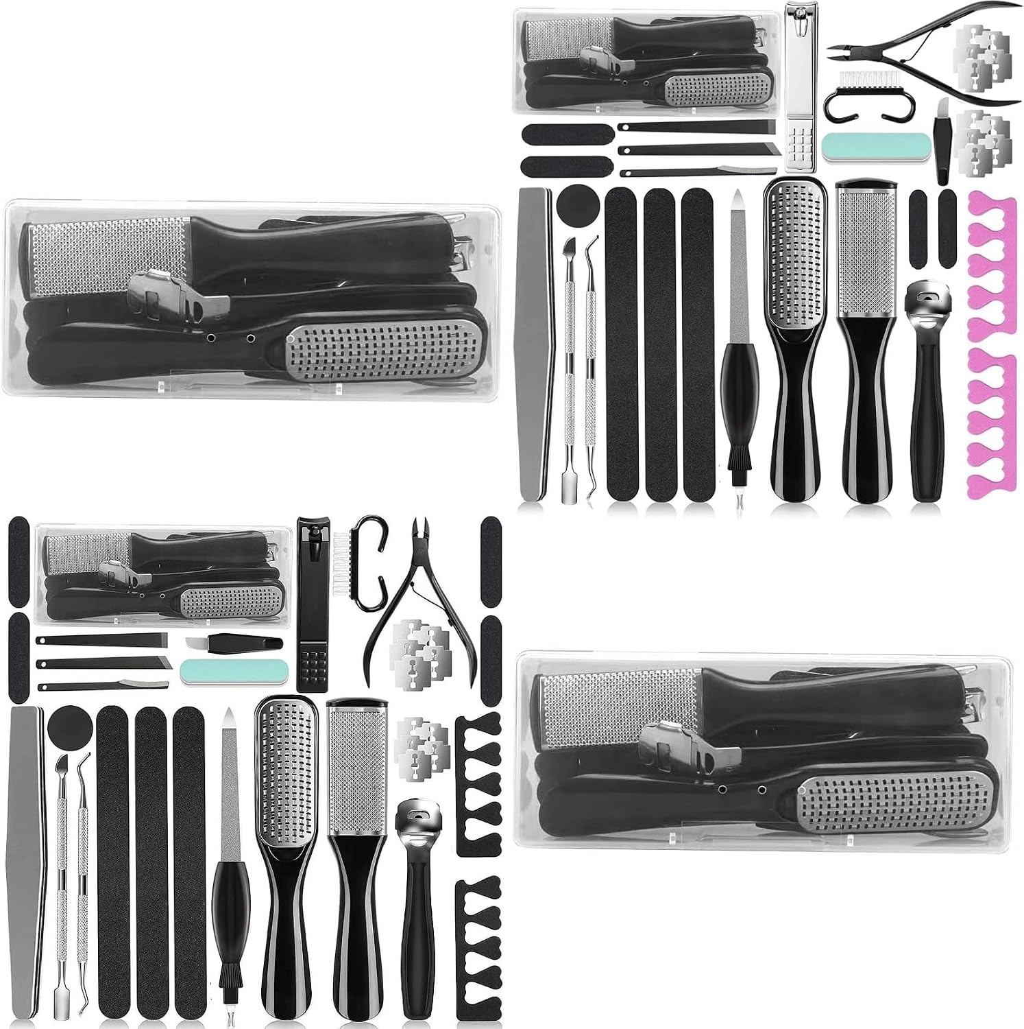 36 in 1 Pedicure Tools for Feet, (2 Pack) Foot Callus Remover Set for Foot Care