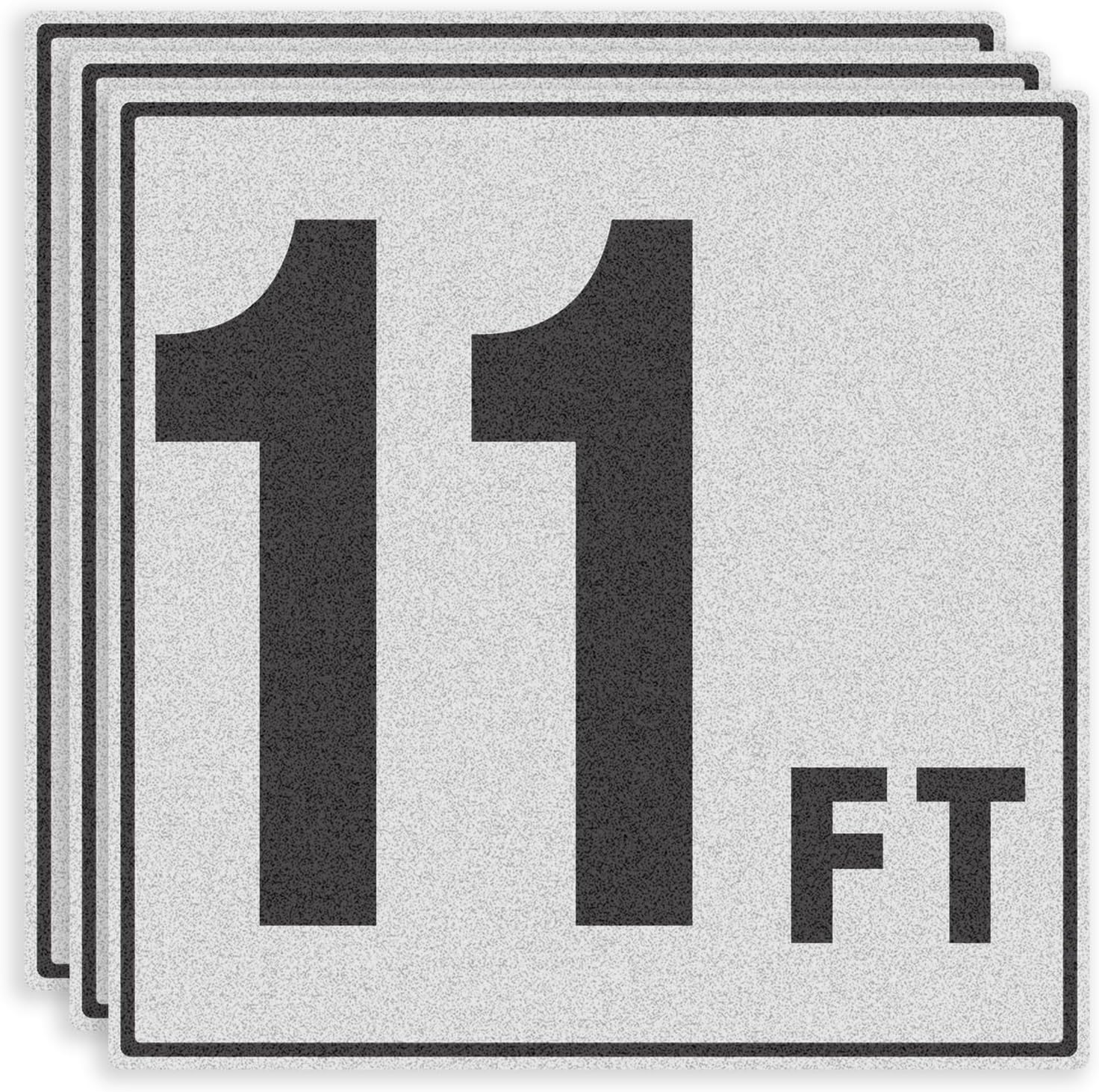 11FT Pool Depth Markers - Joyfulmap 3 Pack 6x6 IN Vinyl Pool Stickers - Adhesive Swimming Pool Number Markers - Safety Signage for Pool Decks - Waterproof Pool Depth Indicator