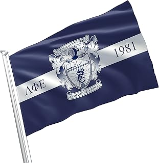 Lambda Phi Epsilon Fraternity Greek Life Licensed Flag 3x5 Feet Flag Banner Wall Decor Outdoor Indoor Decoration Brass Grommets Double Stitch (Lambda Phi Epsilon # 3)