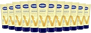 Vaseline Nourishing Moisture Body Lotion Hand & Body Lotion Pack of 12 for Dry Skin made with Ultra-Hydrating Lipids & Pure Oat Extract 3.4 oz