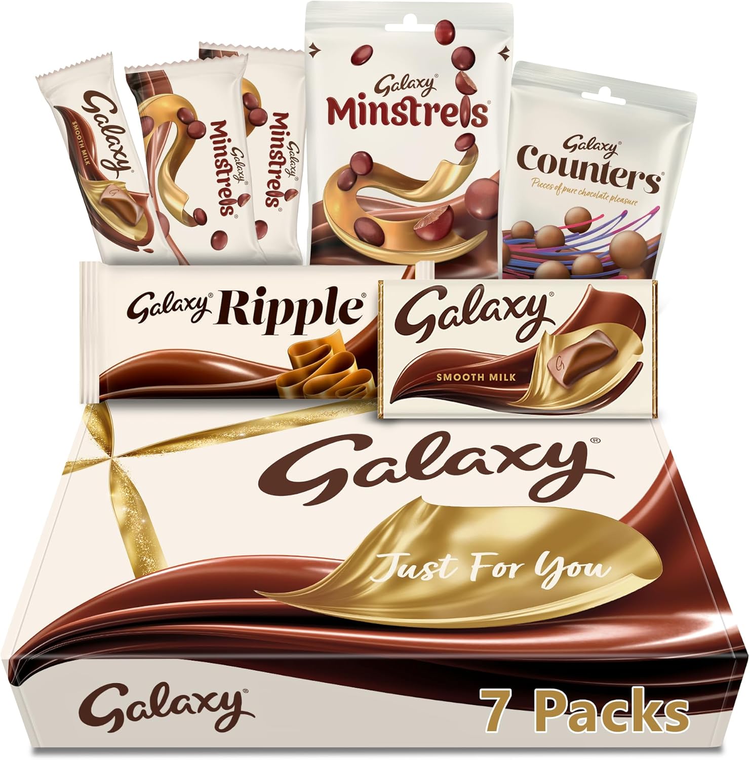 Galaxy Variety Chocolate Hamper Gift Box | Smooth Milk | Minstrels | Counters | Ripple