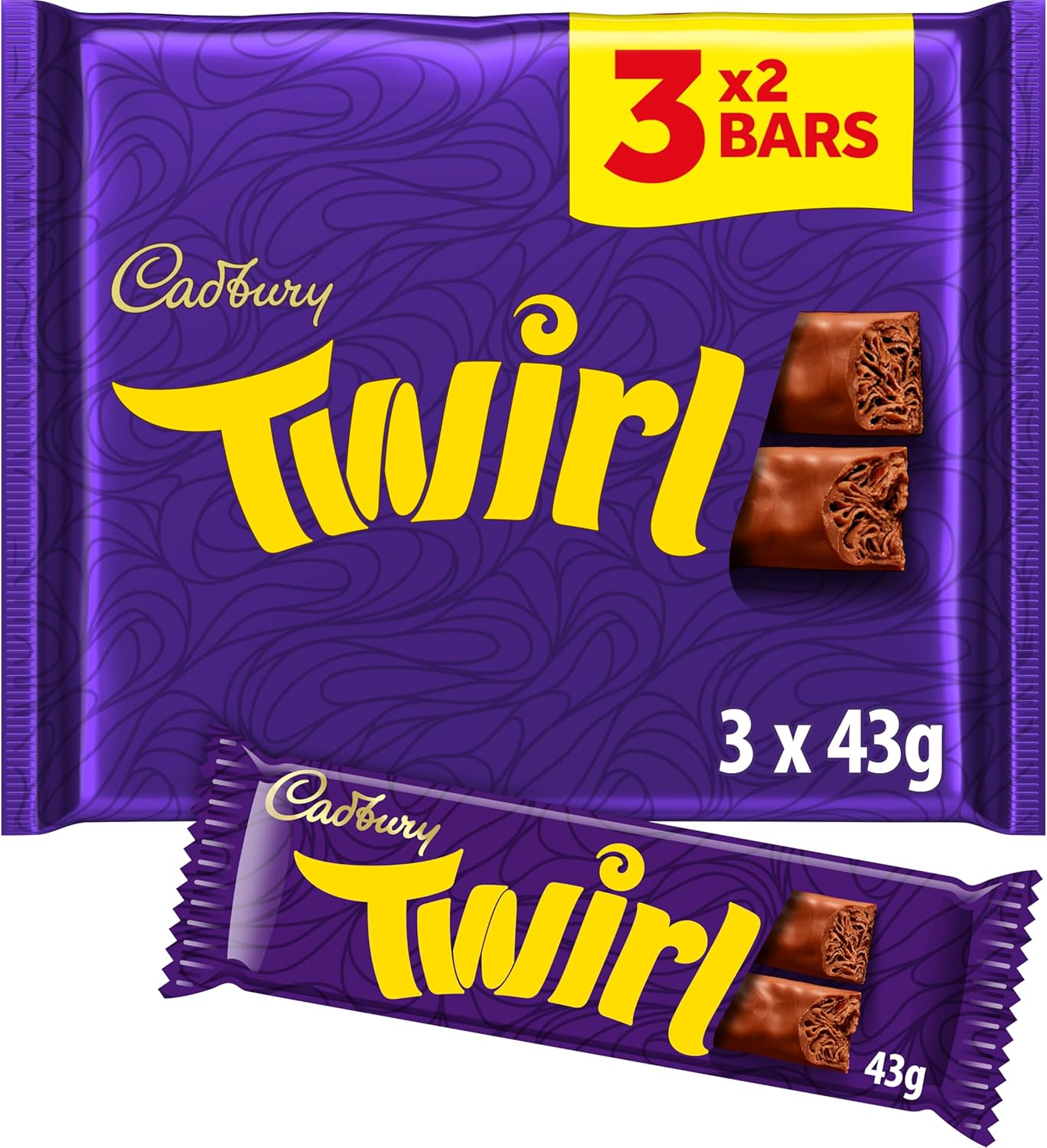 Cadbury Twirl Chocolate Bar 129 Gr