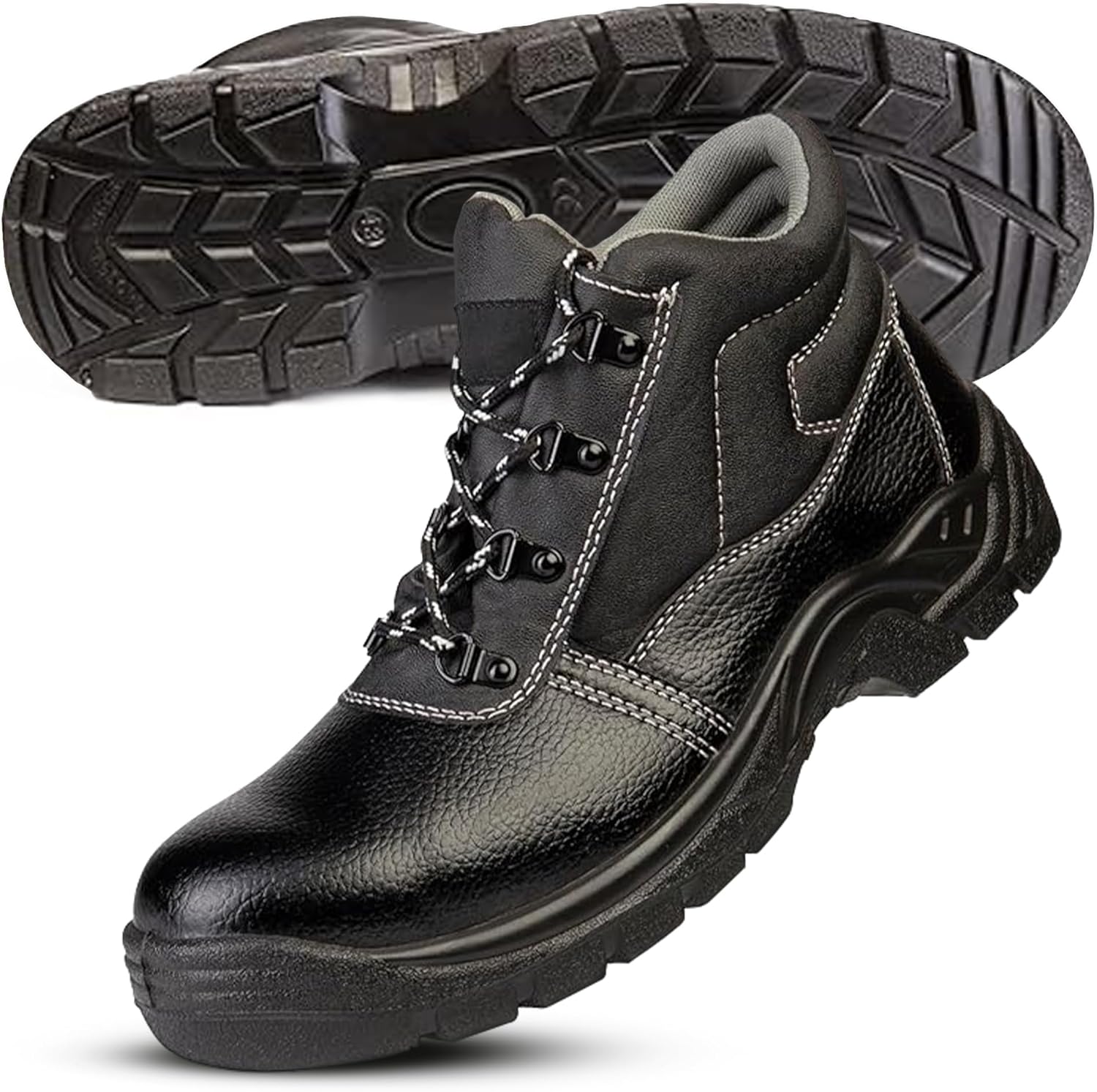 Boots Masters - Steel Safety Toe - Puncture-Proof Steel Sole - Utility Work Boots for Construction and Warehouse