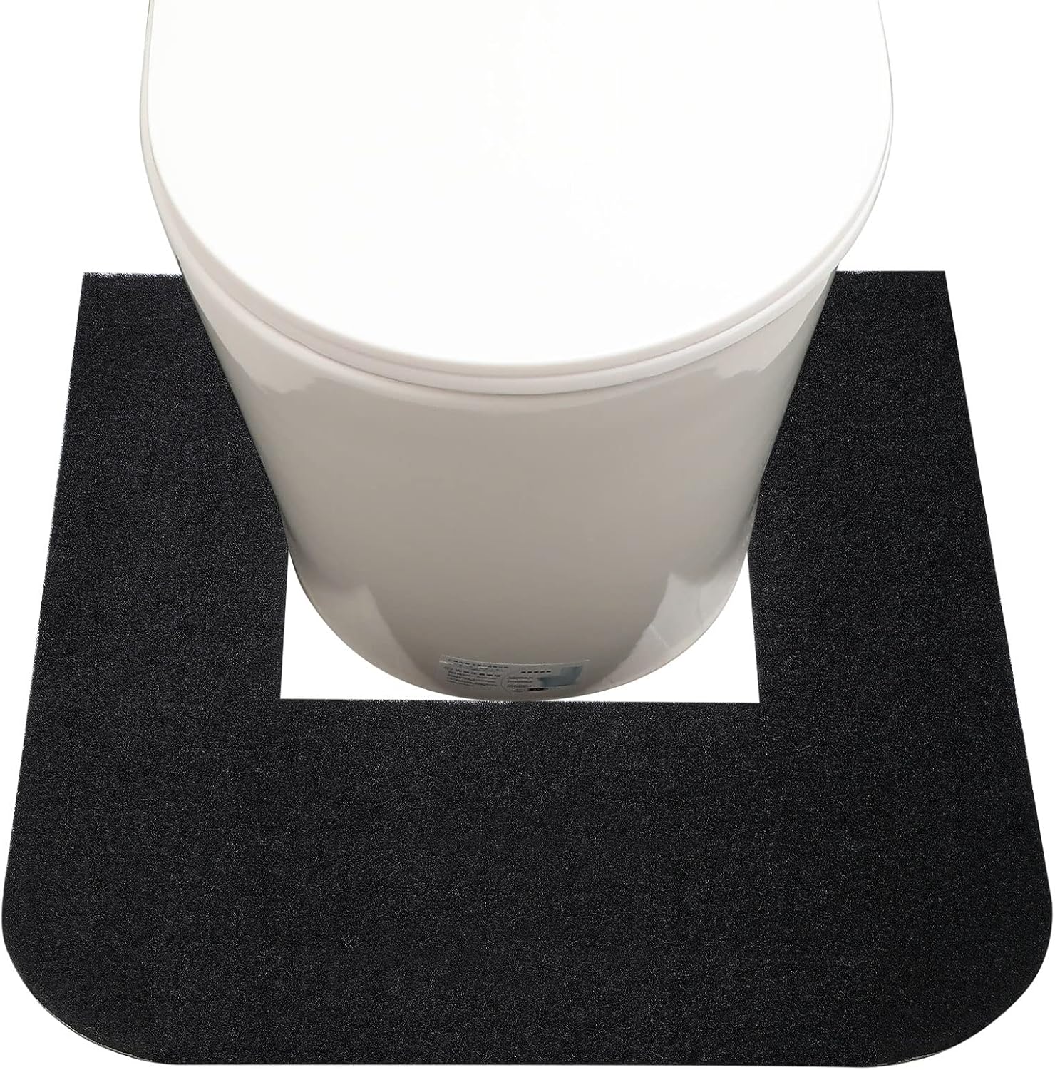 Commode Mats for Odor Eliminating Urinal Pee Pads Toilet Floor Mat Urine for School Bathroom Restroom Floor, Black Gray (4)