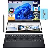 ASUS Zenbook Duo 2-in-1 Laptop Dual 14” OLED 3K 120Hz Touch Display (Intel Ultra 9-185H, 32GB LPDDR5X, 1TB SSD, Intel Arc, Backlit KB, 2 Thunderbolt 4, Active Pen, WiFi 6E, Win11H) w/DKZ USB Hub