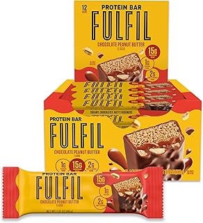 FULFIL Protein Snack Bars, Chocolate Peanut Butter, 15g Protein, Pantry Staples, 12 Count