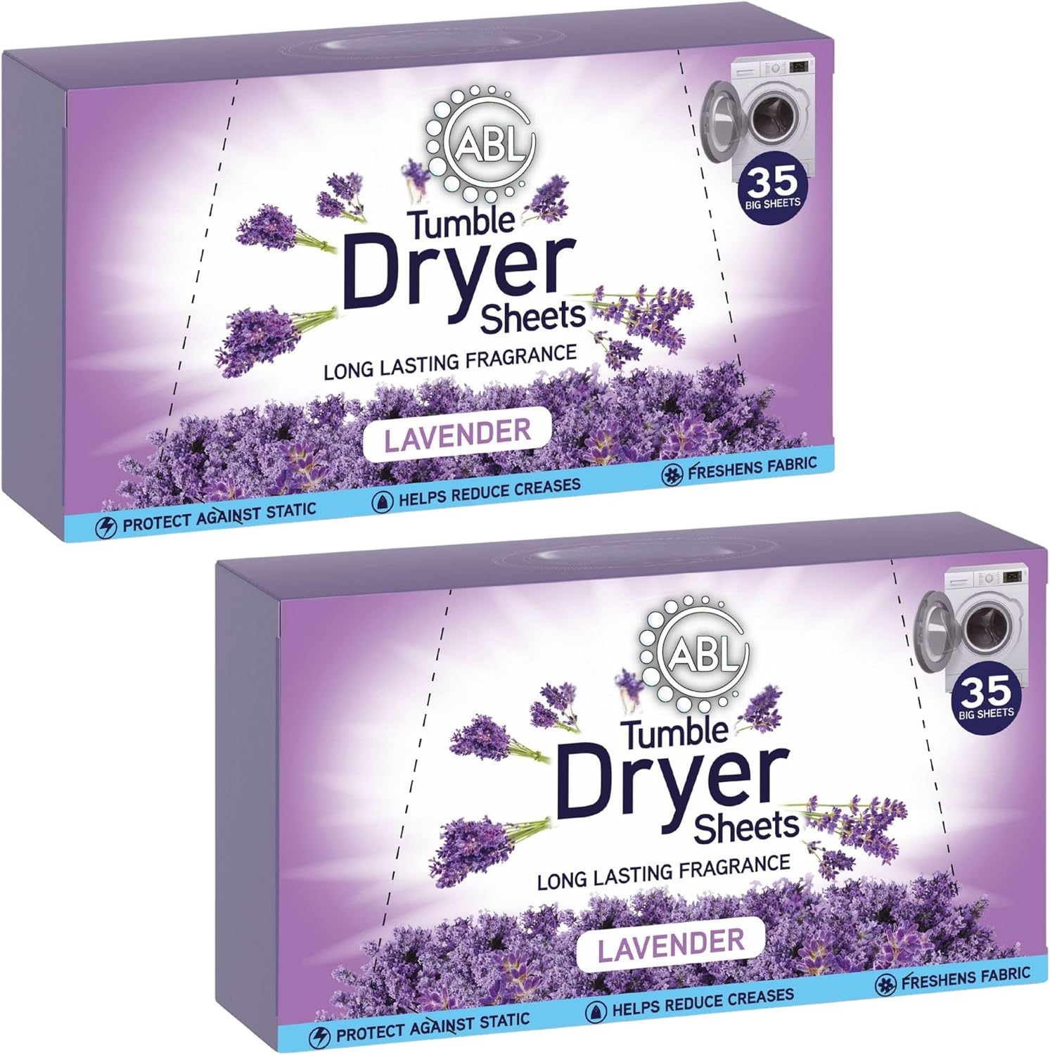 Tumble Dryer Sheets | Laundry Sheets Scented | Fabric Conditioner Sheets 70 Sheets (Lavender)
