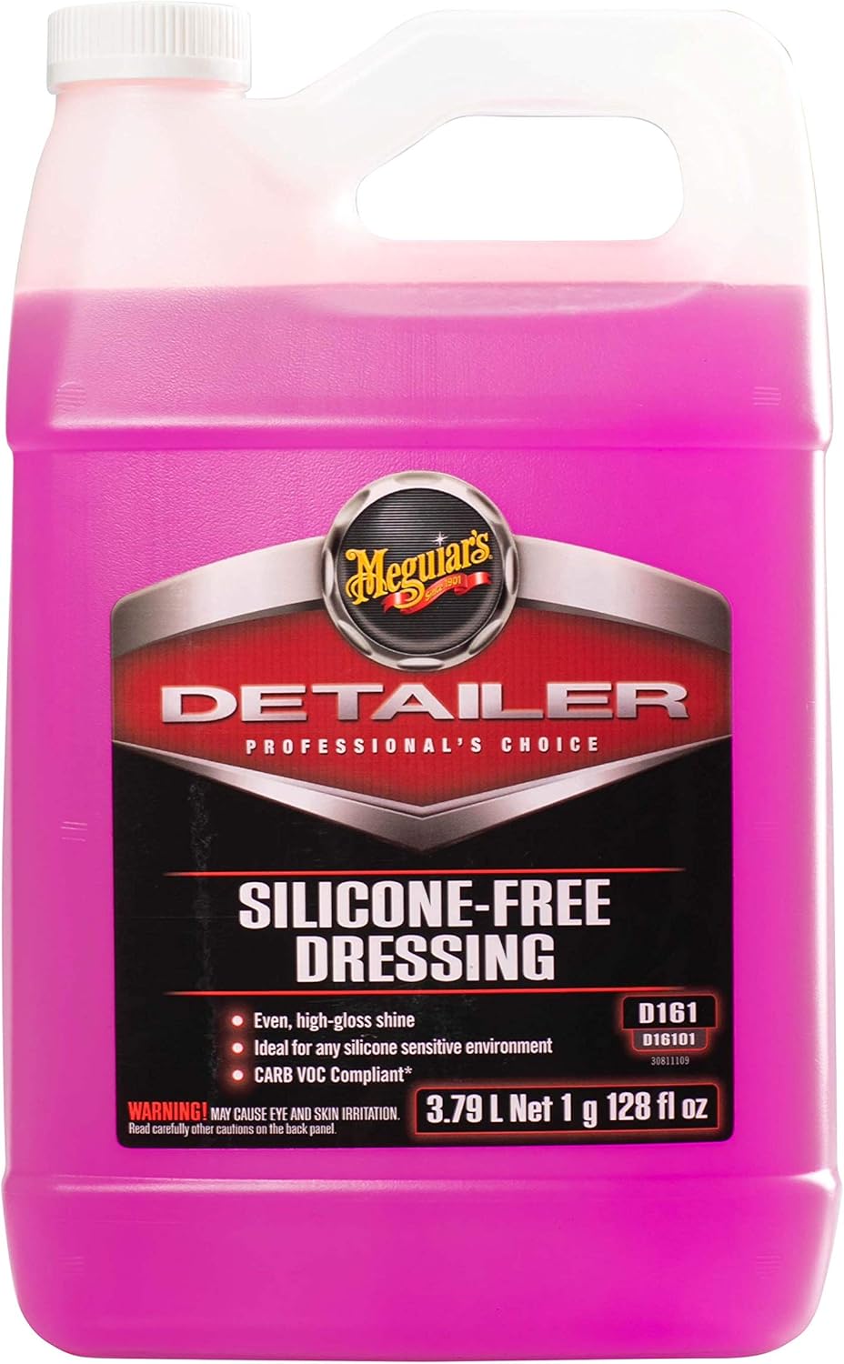 Meguiar's Professional Silicone Free Dressing D16101 - High Performance Dressing, Ideal as a Tire shine and Exterior Trim Care for a Deep, Glossy Shine that’s Body Shop Safe, 128 Oz, 1 Gal