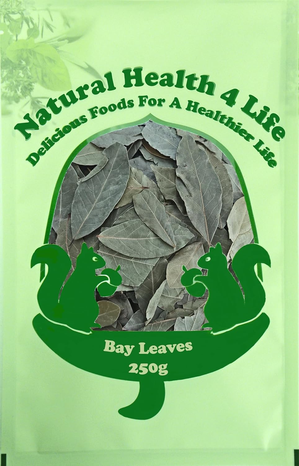 Natural Health 4 Life Bay Leaves 250g in a resealable pouch (1 pouch)