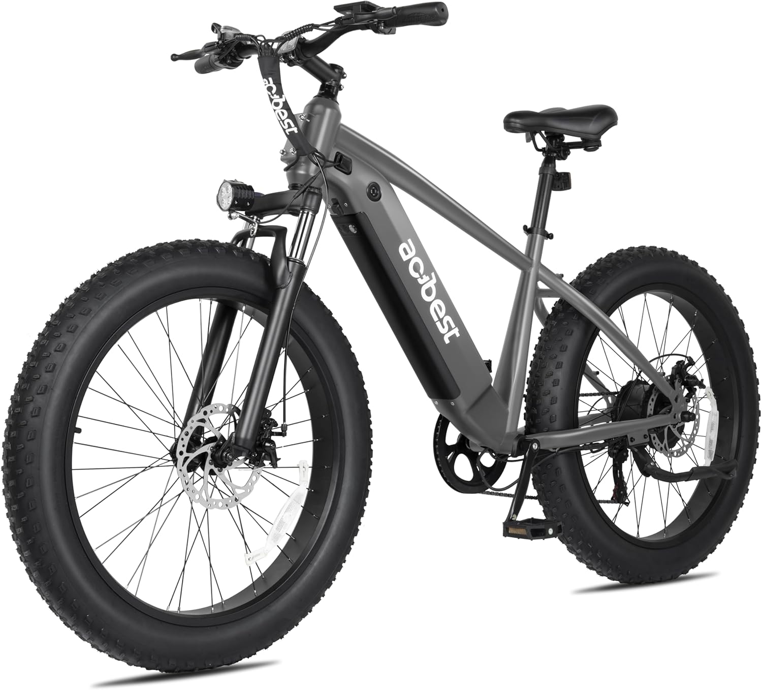 ACTBEST Ranger Electric Bike for Adults,26"*4"Fat Tire Electric Mountain Bike with Peak 1400W Motor,Up to 65 Miles,624Wh Removable Built-in Battery Electric Bicycle,7-Speed Fork Suspension Ebikes