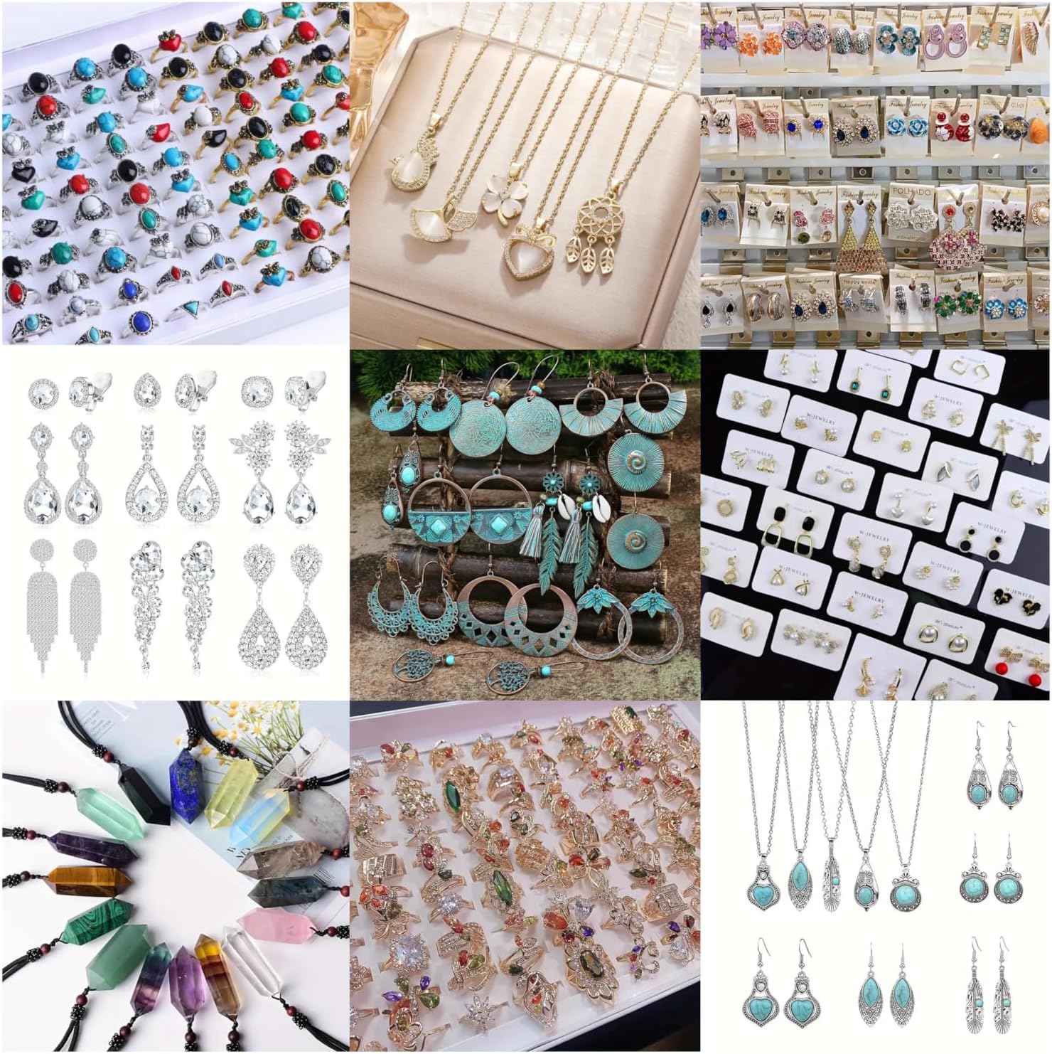 CcacHe Amazon Mystery Surprise Jewelry Box, Wholesale 30 Pieces Mixed Style Jewelry,Random Picked For Women and Girls MEH