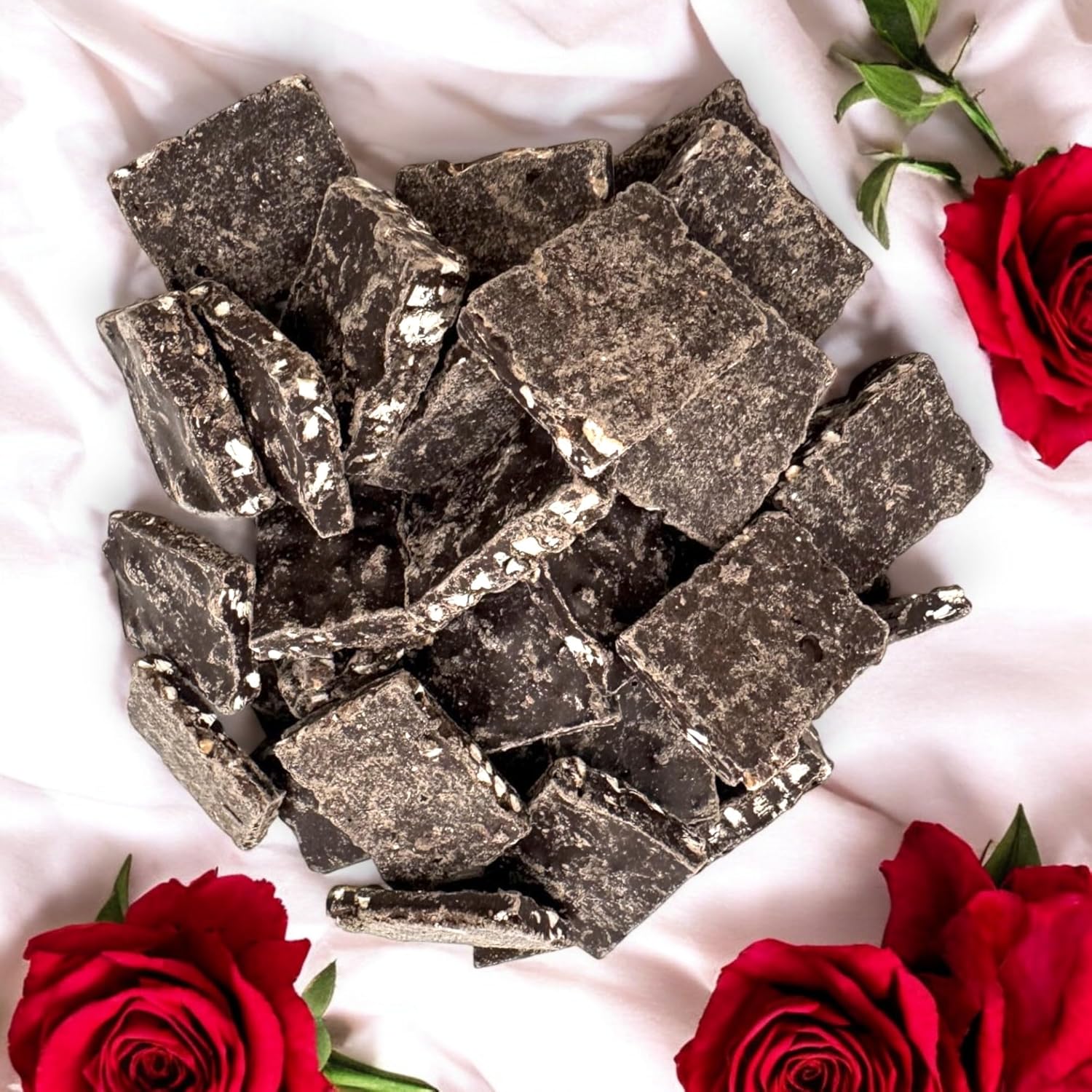 Gourmet Sugar Free Dark Chocolate Almond and Sea Salt Bark-1 lb Deliciously Crafted for a Guilt-Free Indulgence Made with Stevia Extract-Perfect for Health-Conscious Chocolate Lovers(16 oz)