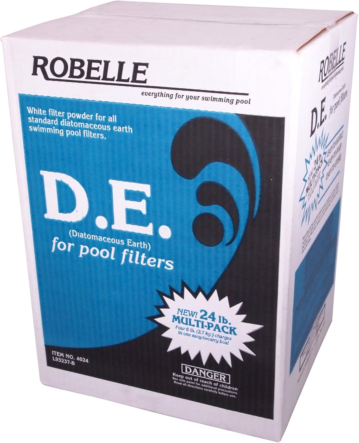 Robelle 24-Pounds Premium D.E. for Pool Filters, Diatomaceous Earth DE Pool Filter Powder, Made in USA