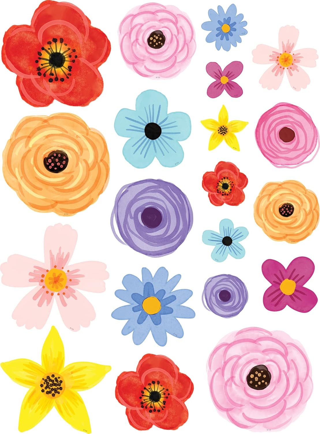 Teacher Created Resources Wildflowers Accents - Assorted Sizes