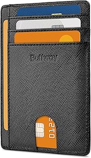 Buffway Slim Minimalist Front Pocket RFID Blocking Leather Wallets for Men and Women
