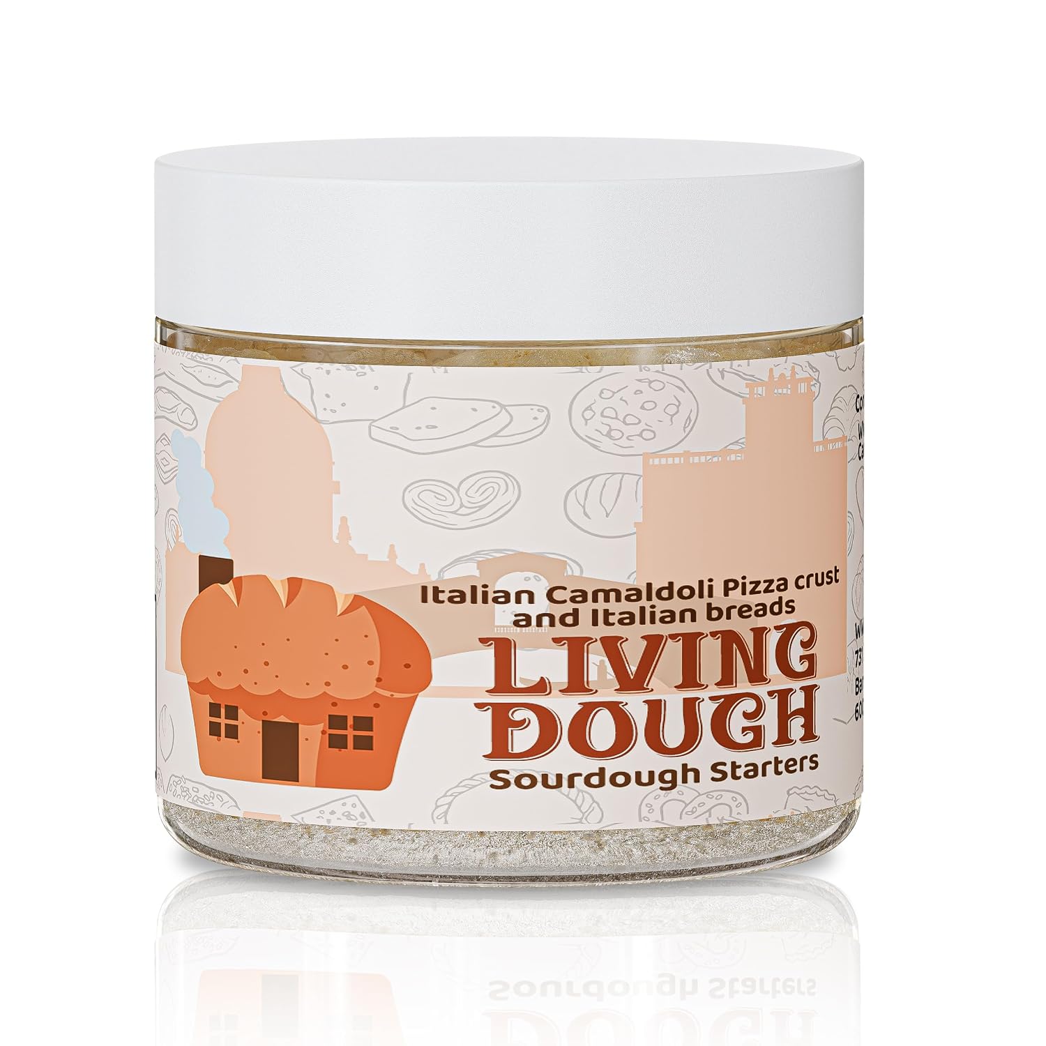 Italian Sourdough Starter Culture for Baking, Fresh & Versatile, 3.5 Oz