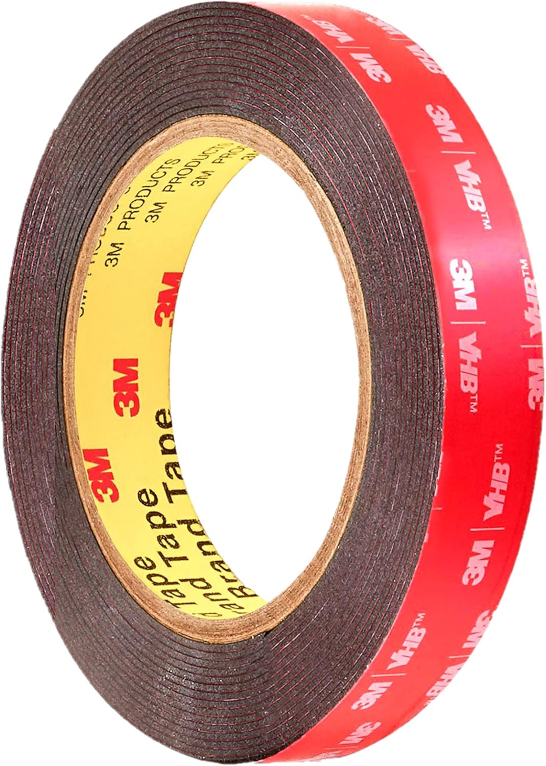 CANOPUS 3M Double Sided Tape (19mm x 3m) Heavy Duty 5952 Waterproof Mounting Tape, Number Plate Tape Heavy Duty Sticky Tape Strong for Home Decor, Indoor, Outdoor use, Black