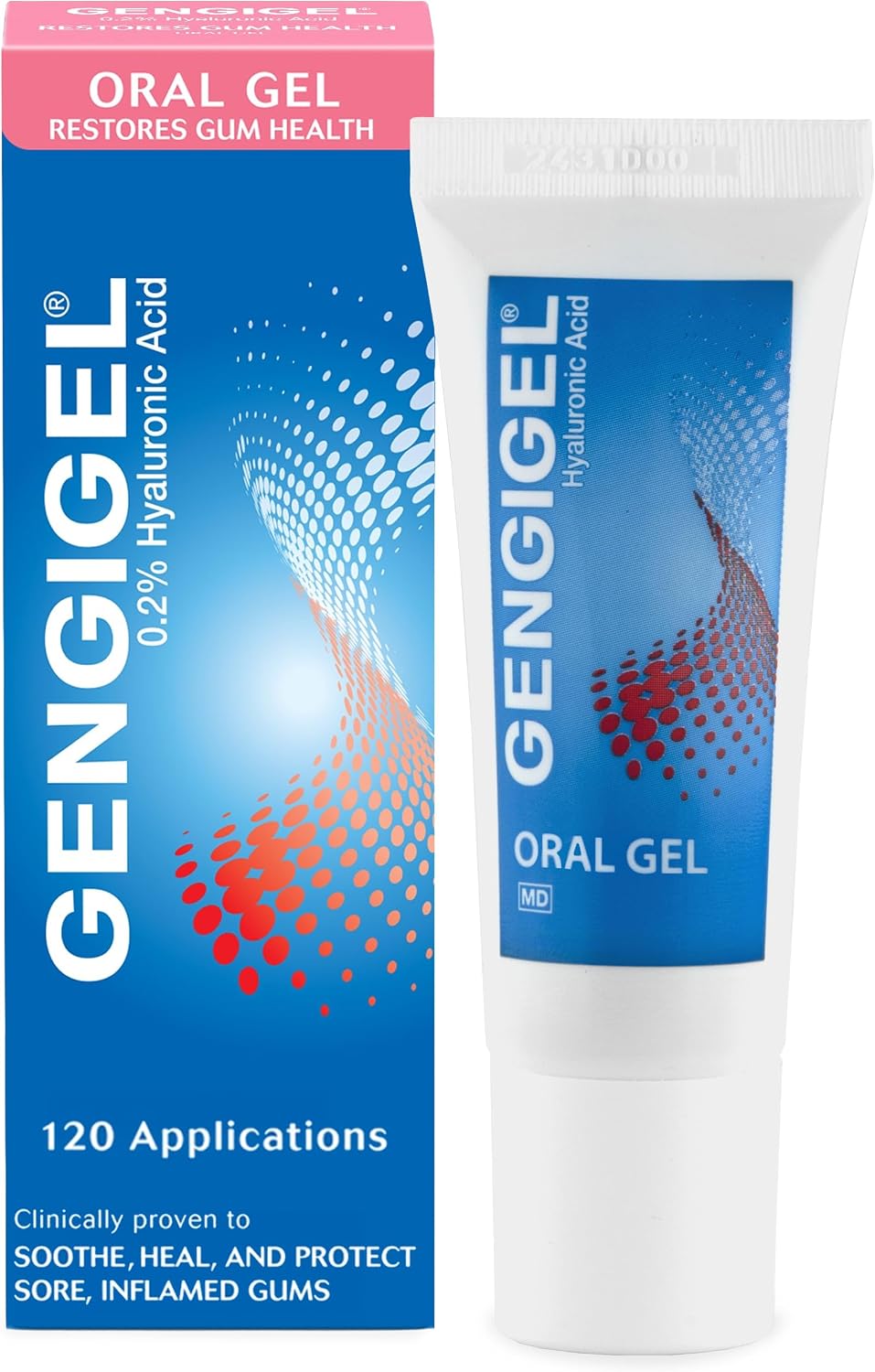 Gengigel Hyaluronic Acid Oral Gel for Mouth & Gum Discomfort, 20ml