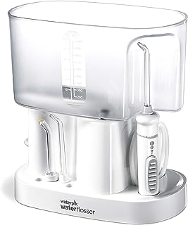 Waterpik Classic Professional Water Flosser, Electric Power With 6 Settings, 3 Flossing Tips, ADA Accepted, White WP-72