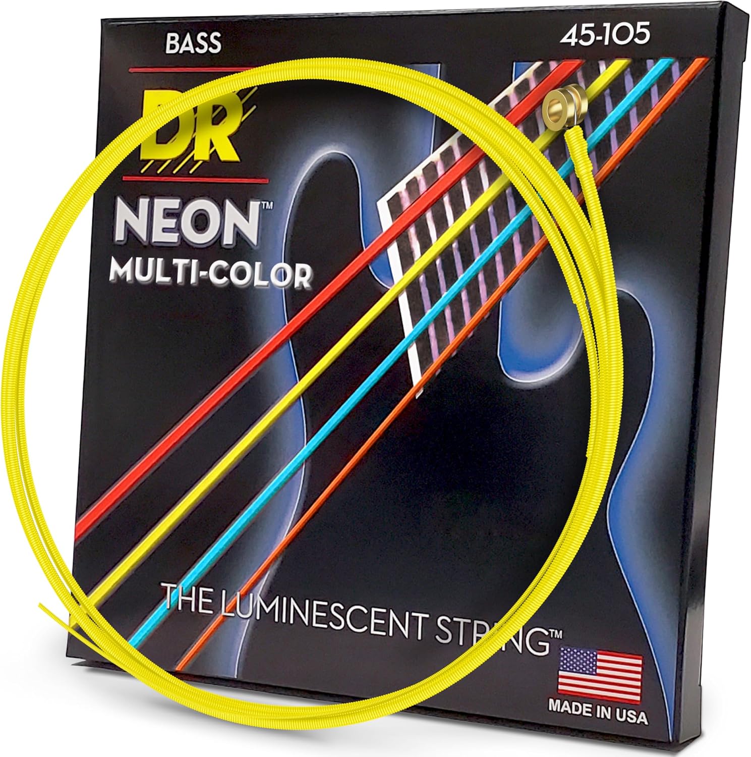 DR Strings HI-DEF NEON Bass Guitar Strings (NMCB-45)