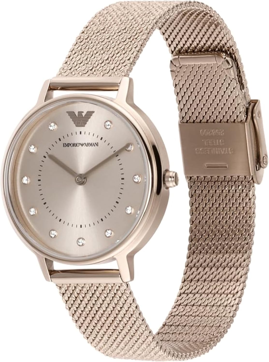 EMPORIO ARMANI Women's Analog Quartz Watch with Stainless Steel Strap AR11129