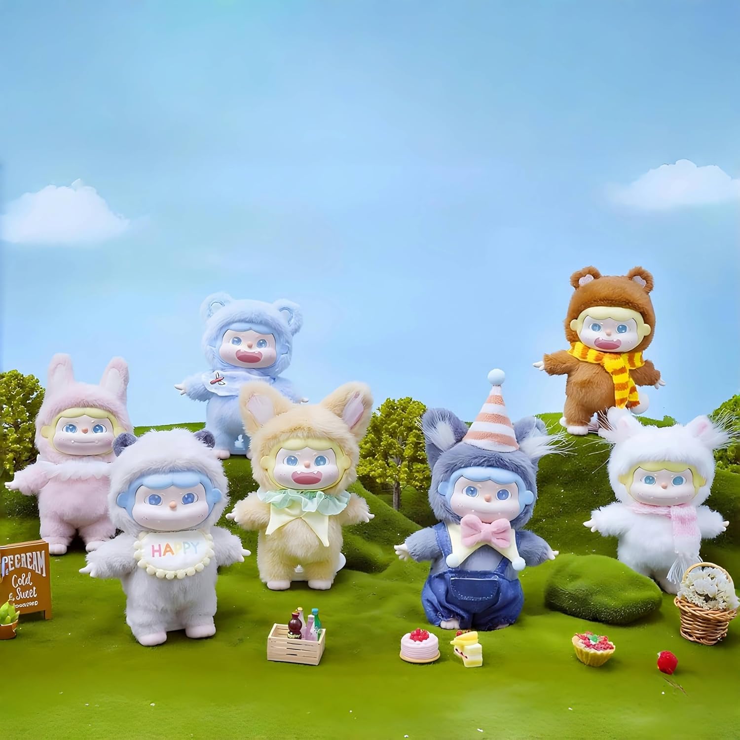 QOI Ciaoka Vinyl Plush Blind Box – Random Collectible Action Figure, Cute Home Decor, Unique Holiday & Birthday Gift (Single Box)