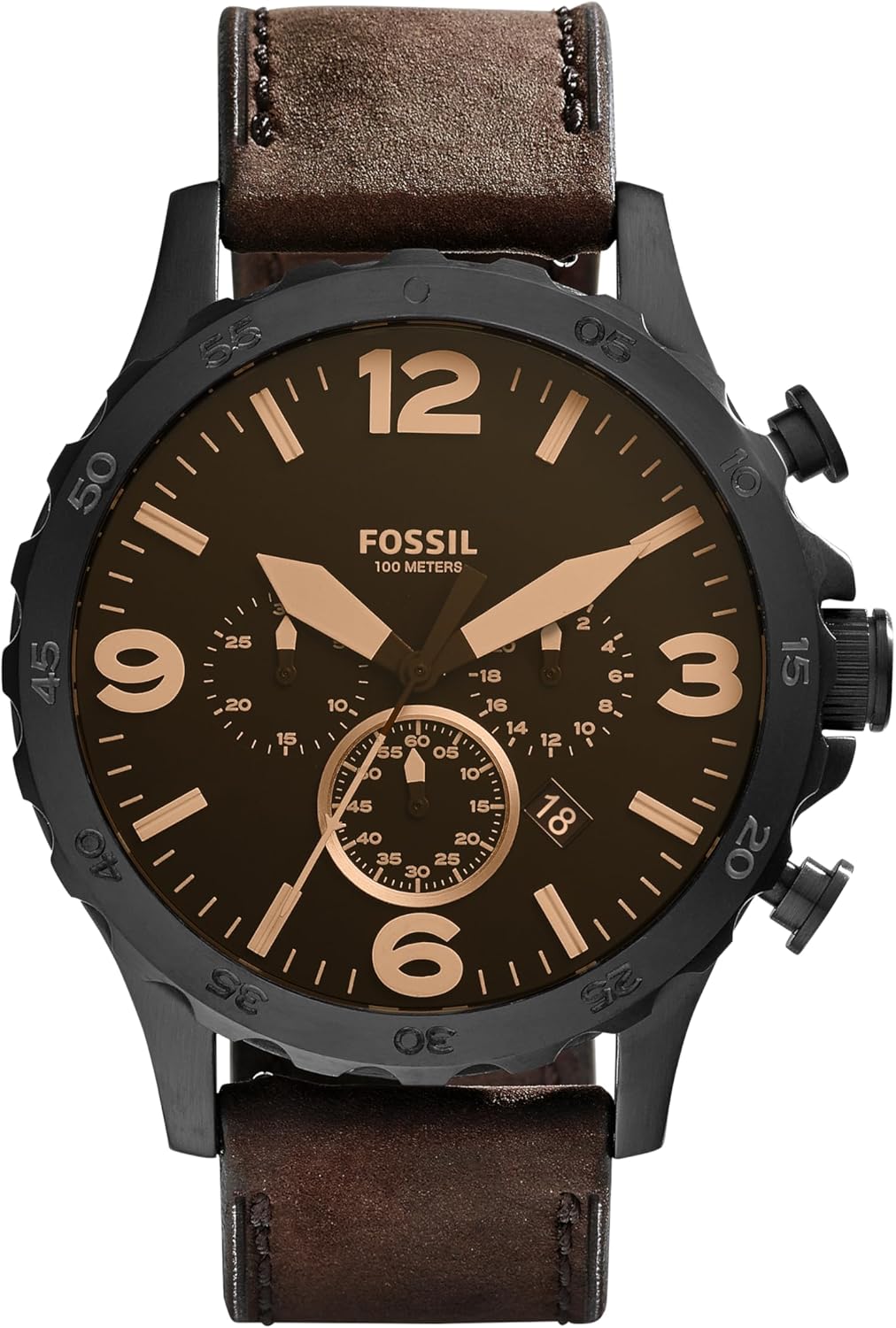 Fossil Men's Nate Quartz Stainless Steel Chronograph Watch