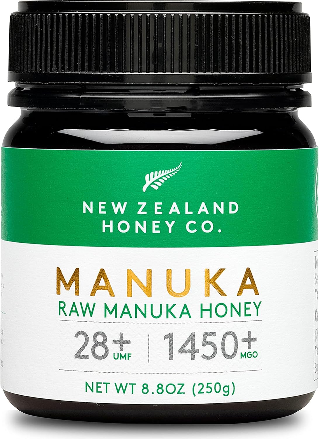 New Zealand Honey Co. Raw Manuka Honey UMF 28+ | MGO 1450+, UMF Certified / 250g