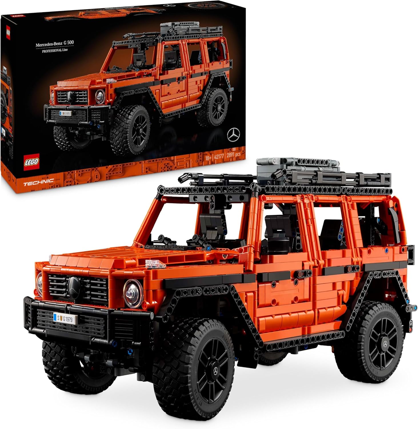 LEGO Technic Mercedes-Benz G 500 PROFESSIONAL Line Building Set, Model Car Kit for Adults to Build, Collectible 4X4 Off-Road Vehicle, Gift for Men, Women, Him or Her 42177