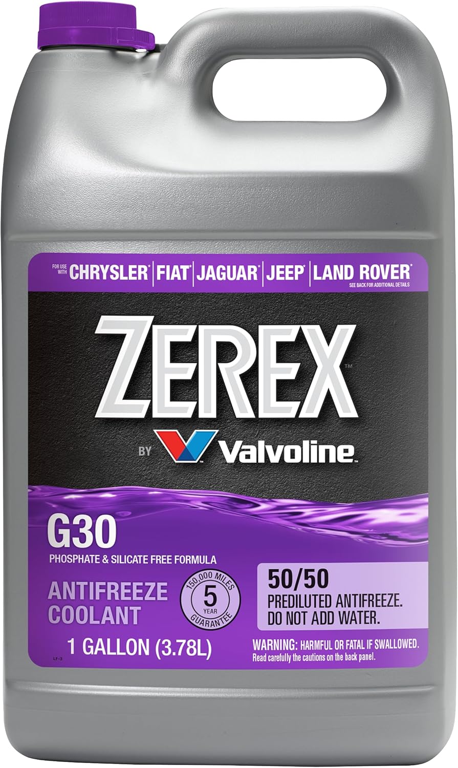 Valvoline Zerex G30 50/50 Prediluted Ready-to-Use Antifreeze Coolant 1 GA