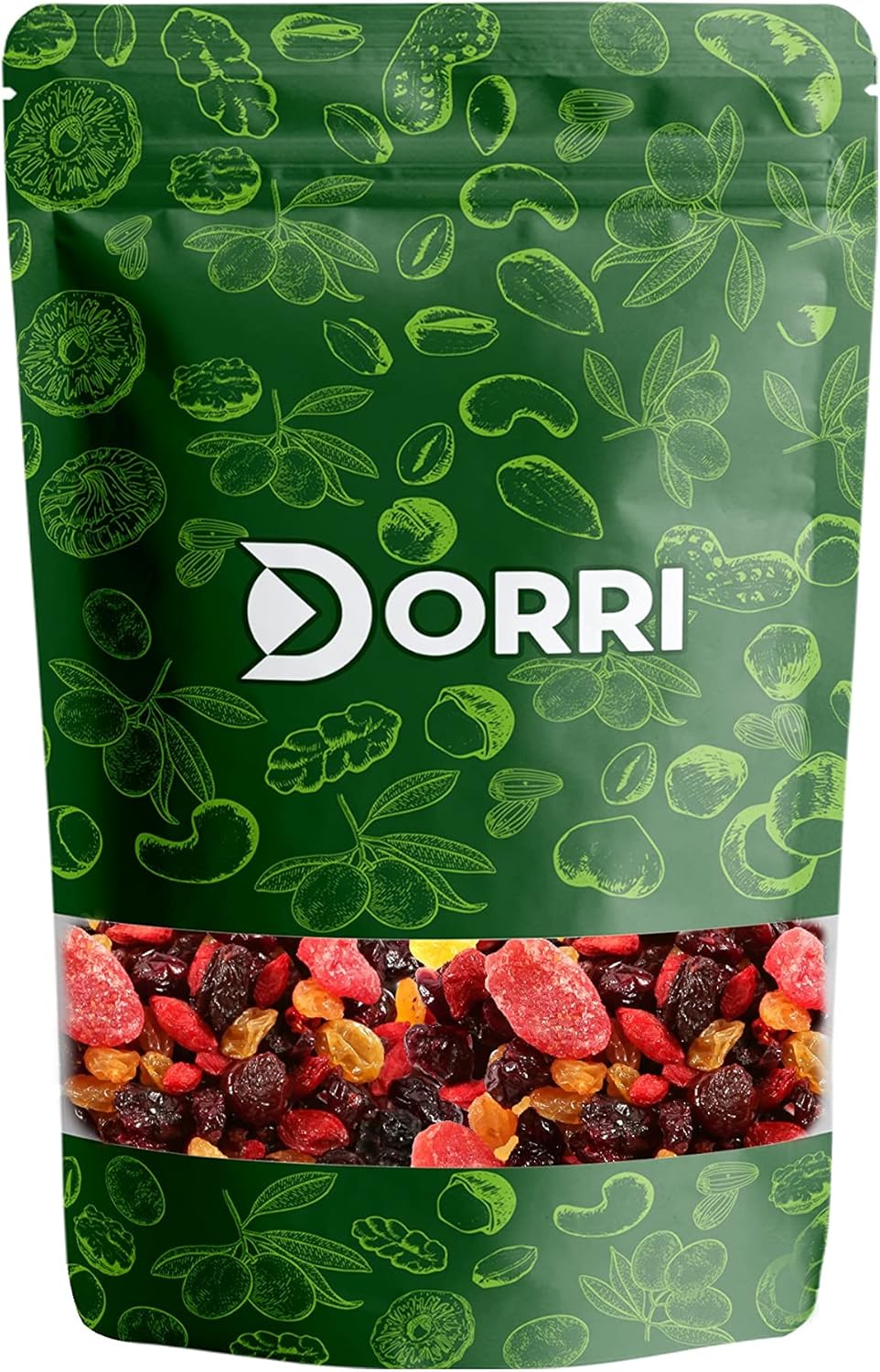 Dorri - Mixed Berries 100g | Premium Quality Dried Berries, Blueberries, Cherries, Cranberries, Goji Berries, Raisins, Strawberries, Healthy Snack (Available from 100g to 5kg)