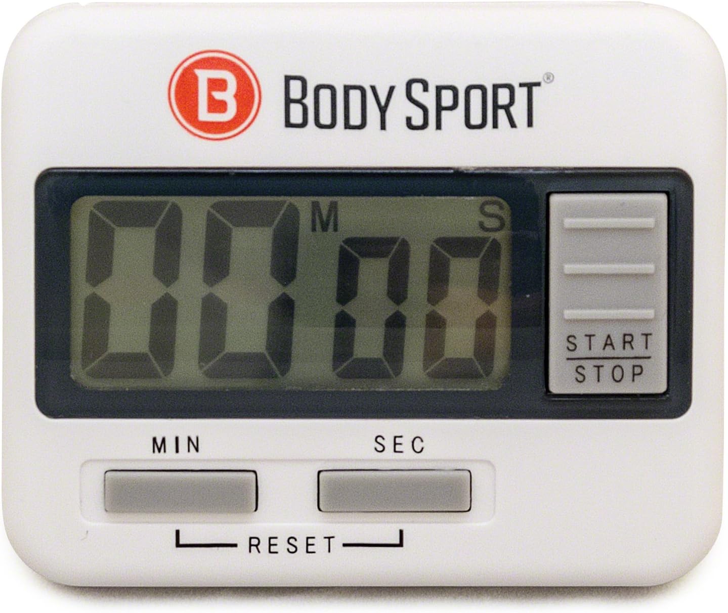 Body Sport Digital Timer Stopwatch for Fitness & Exercise Routines - Easy to Use, Battery Operated, Multifunctional Time Tracker for Home, Gym, Kitchen, Classroom, and Office Settings
