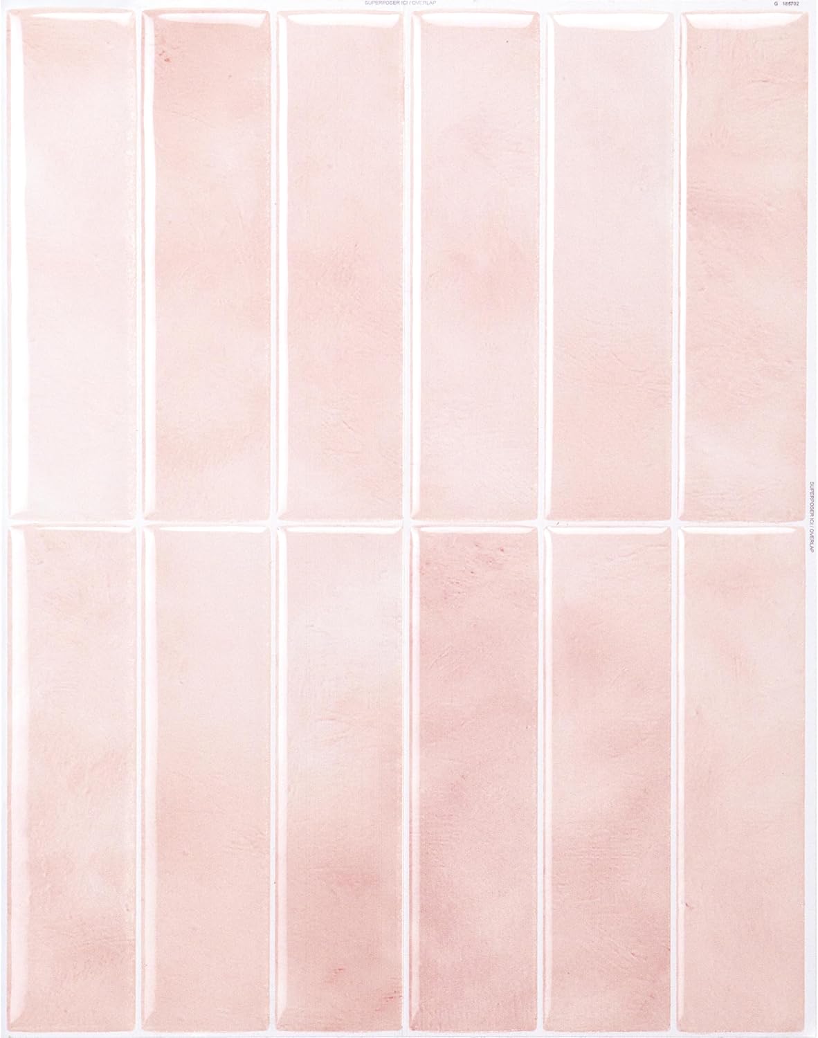 SMART TILES Peel and Stick Backsplash - 5 Sheets of 11.43" x 9" - 3D Adhesive Peel and Stick Tile Backsplash for Kitchen, Bathroom, Wall Tile