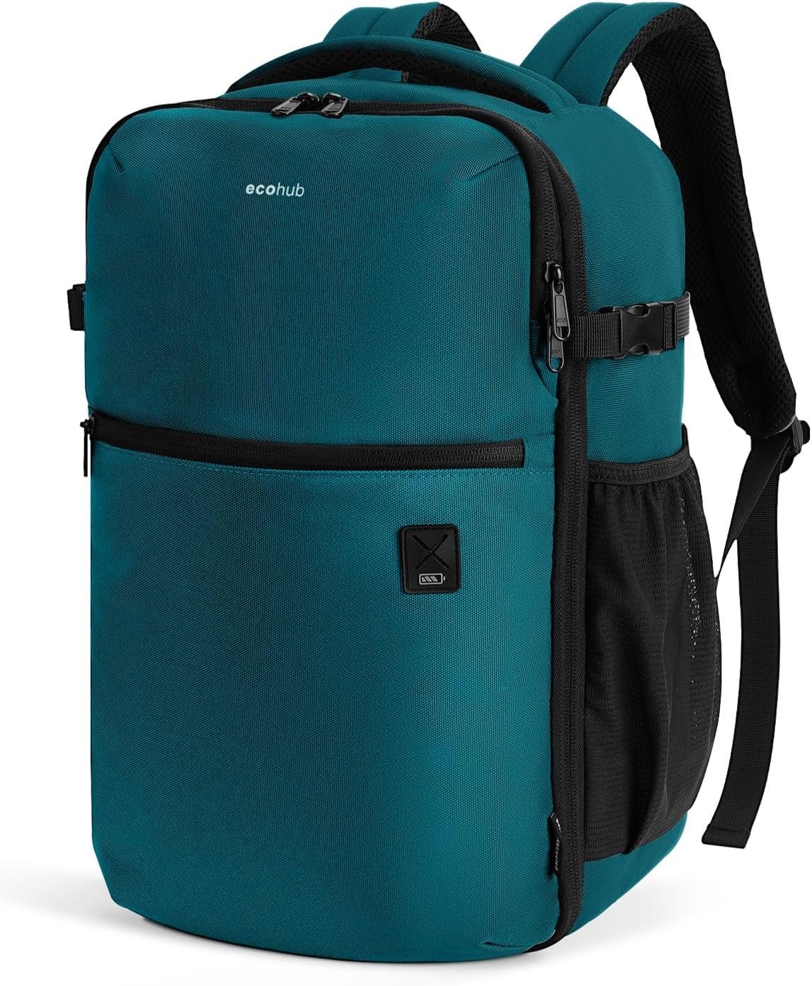 ECOHUB for Ryanair Cabin Bags 40x20x25, Underseat Travel Backpack with Anti-theft Pocket, Cabin Size Carry on Bag for Airplanes, Water-resistant Hand Luggage Bag with Laptop Compartment, 20L-BlueGreen