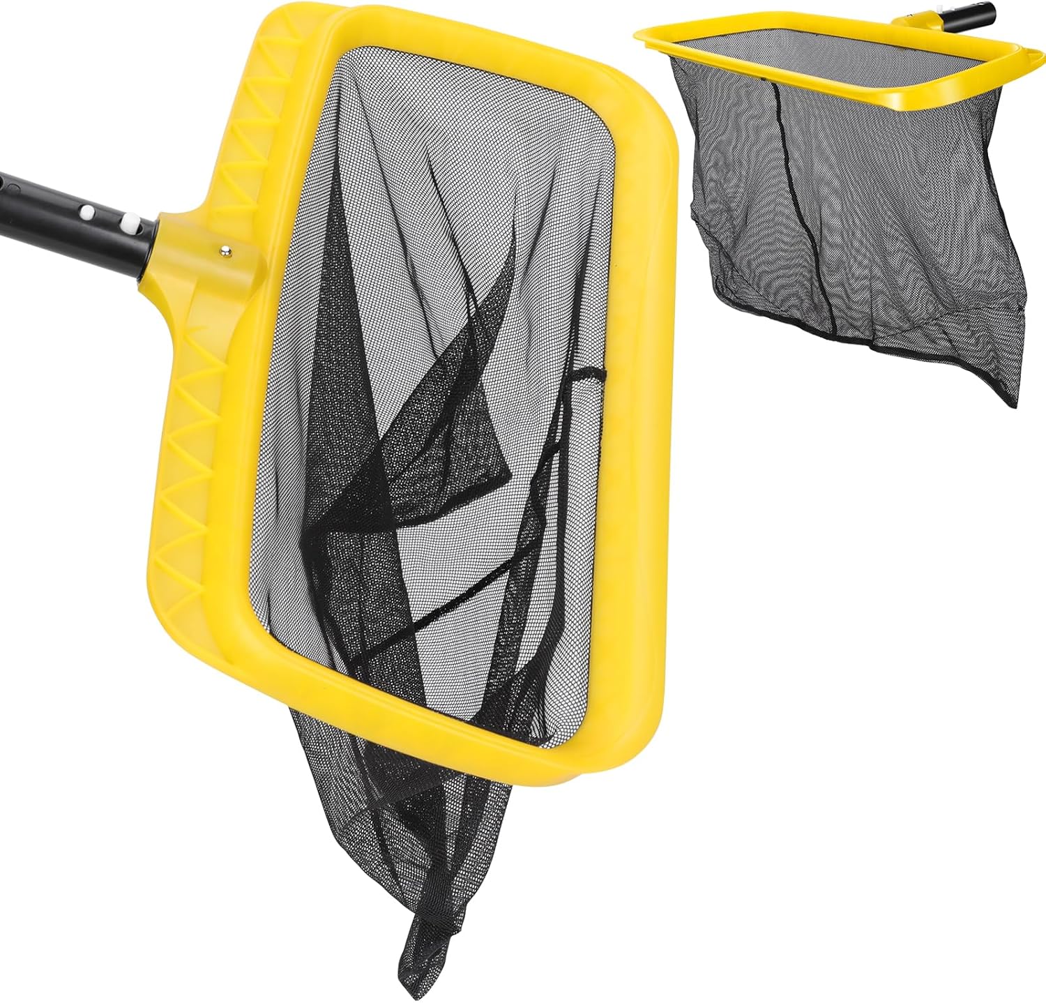 MASTERTOP Pool Skimmer Net with Deep Bag, Professional Swimming Pool Leaf Cleaning Skimmer Rake for Hot Tubs, Ponds and Fountains