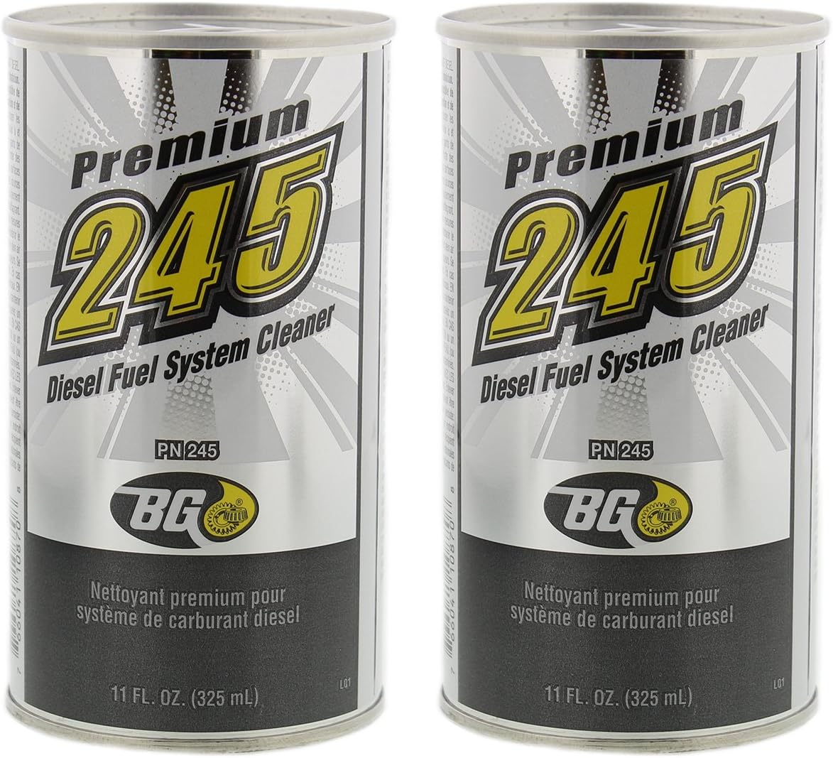 BG 245 Premium Diesel Fuel System Cleaner, 11 oz. Can, 2-Pack
