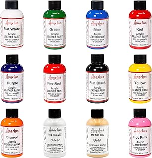 Angelus Leather Paint Set Of 12 4 oz