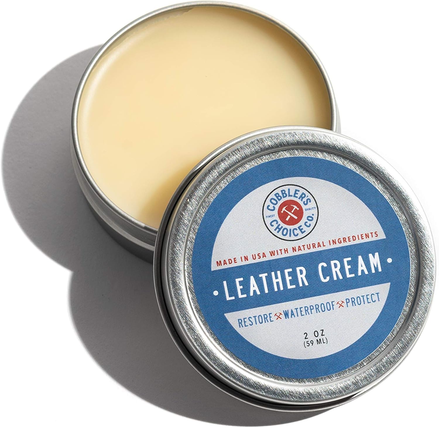 Cobbler's Choice Co. Finest Quality All Natural Leather Cream - Made with Triple Filtered BeesWax