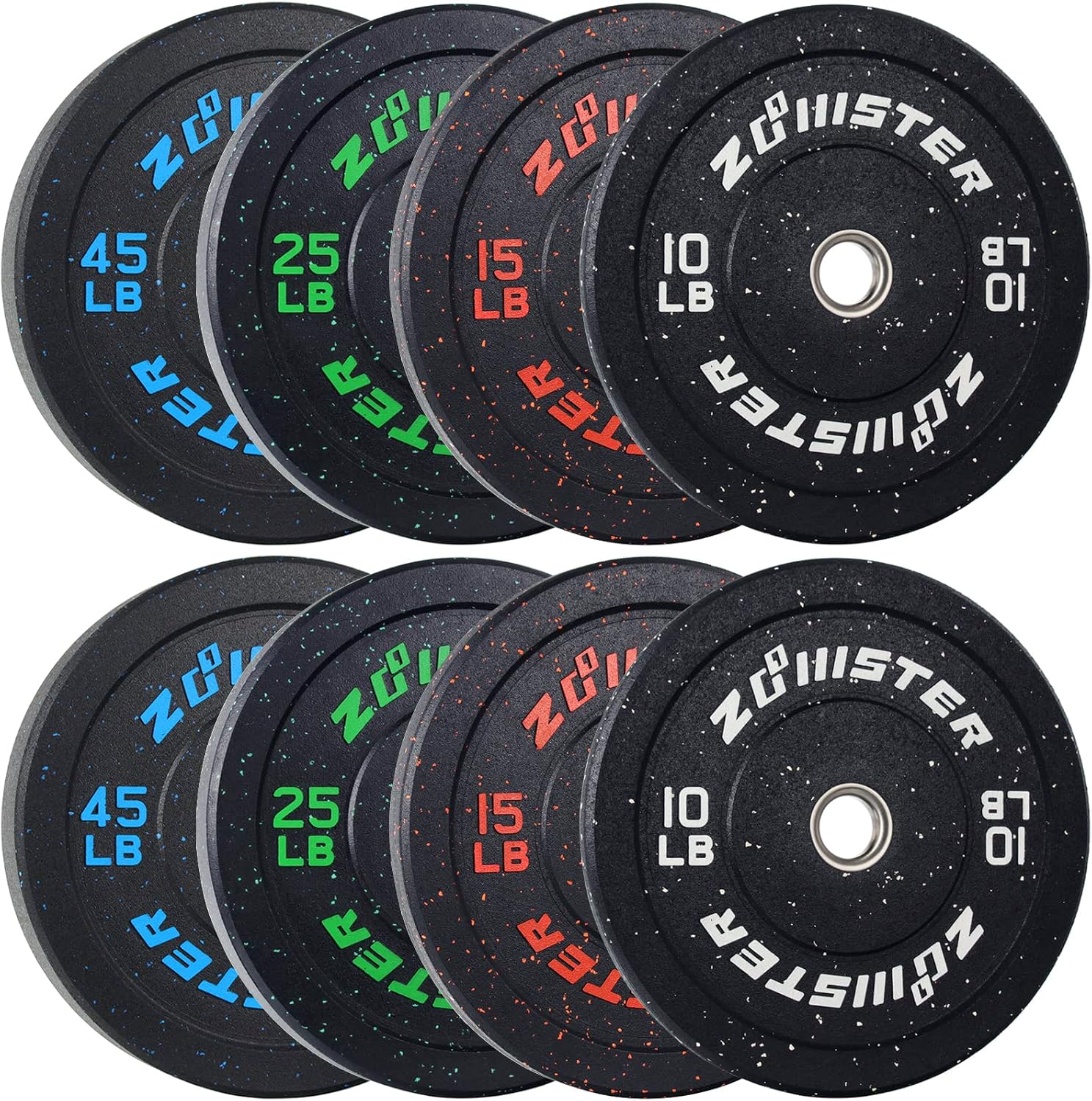 Bumper Plate Olympic Weight Plate High Bounce Bumper Weight Plate with Steel Insert Strength Training Weight Lifting Plate