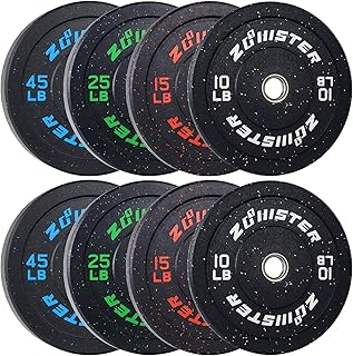 Bumper Plate Olympic Weight Plate High Bounce Bumper Weight Plate with Steel Insert Strength Training Weight Lifting Plate