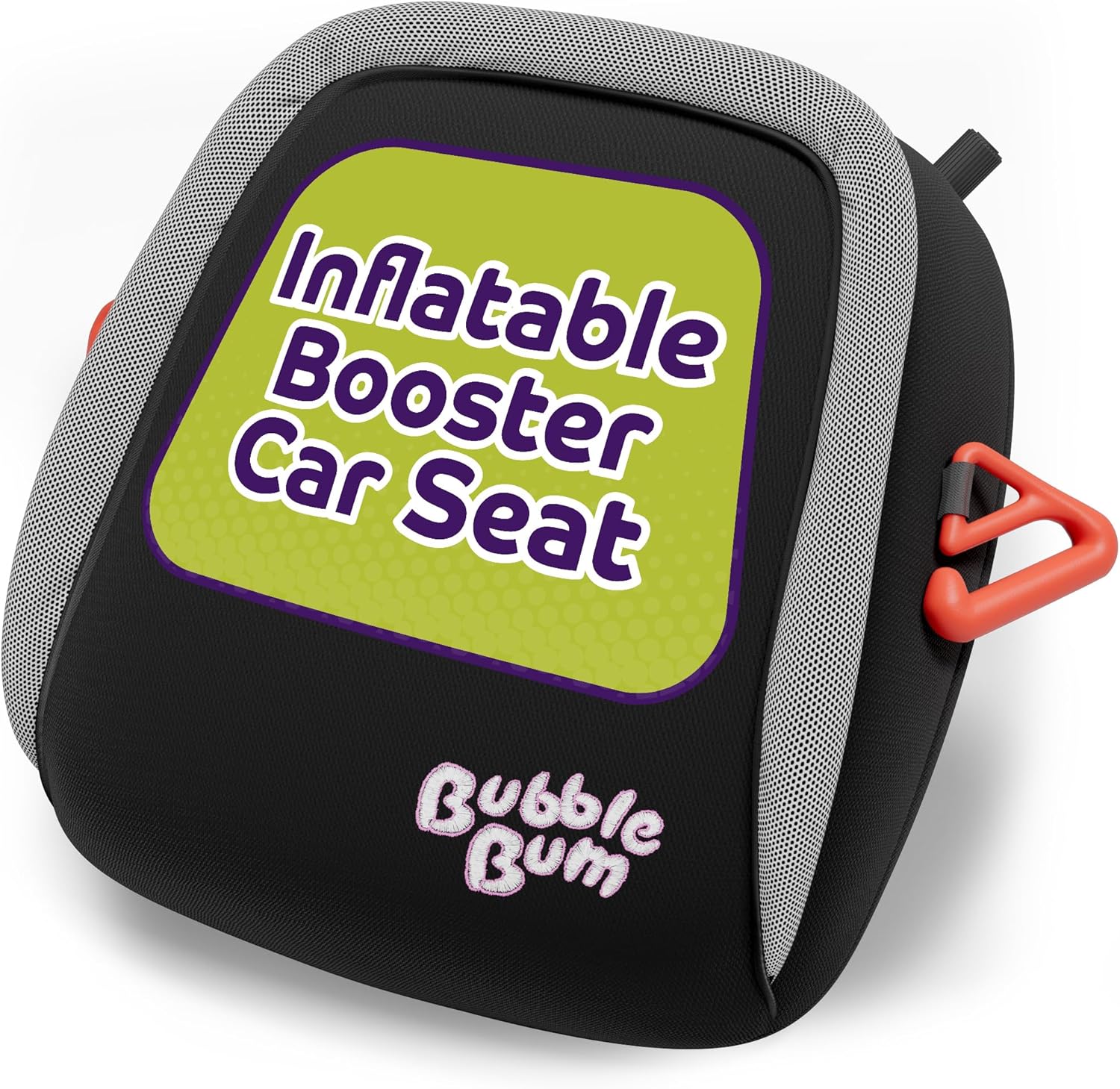 BubbleBum Inflatable Booster Car Seat - Travel Car Seat - Portable Car Booster Seat - Booster Seat for Car - Slim Foldable Narrow Design Car Seat - Perfect for Kids 4-11yrs Old - Black