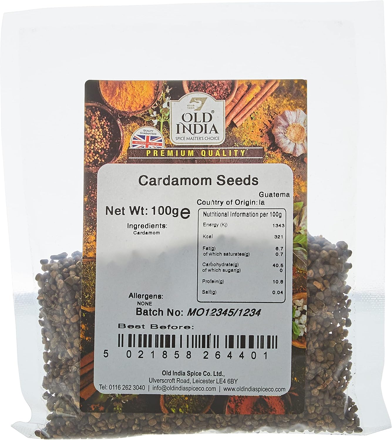 Old India Cardamom Seeds 100g