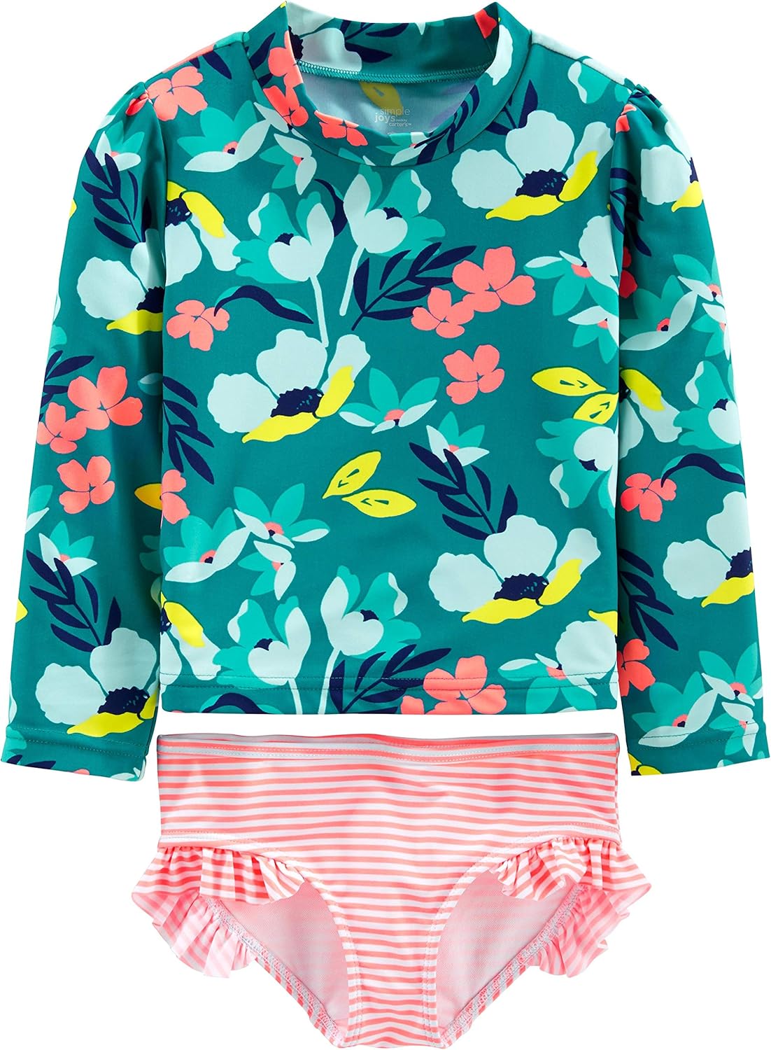 Simple Joys by Carter's Baby Girls' Rash Guard Set
