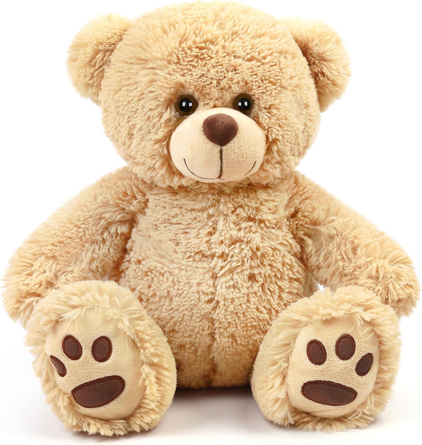 LotFancy Teddy Bear Stuffed Animal, 14 inch Brown Teddy Bear Plush Toy, Soft Plush Gifts for Kids Baby Toddlers on Baby Shower, Easter Decorations