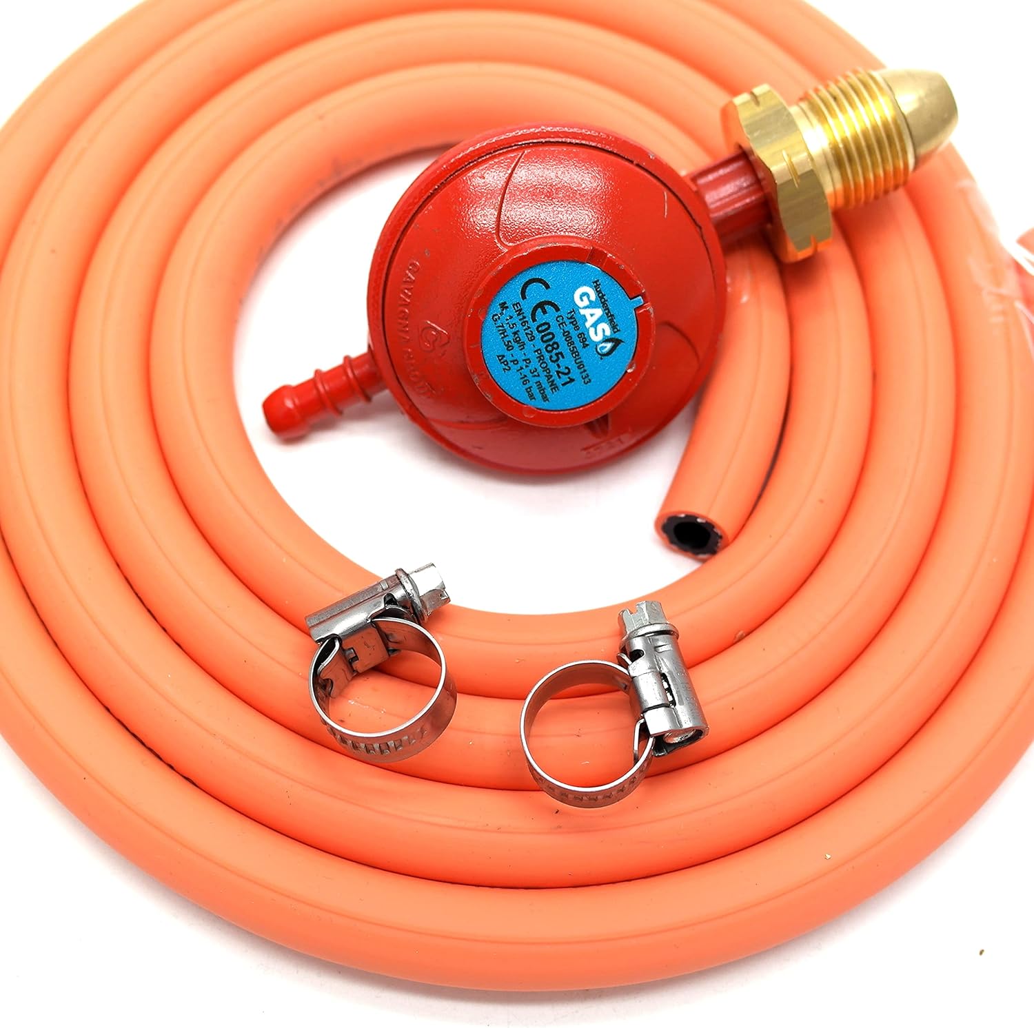 Huddersfield Gas Branded Propane Regulator 2m Hose Kit Fits Calor Gas & Flogas Screw in cylinders