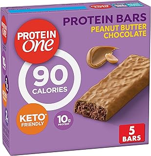 Protein One 90 Calorie Protein Bars, Peanut Butter Chocolate, Keto Friendly, 5 Ct, 4.8 oz