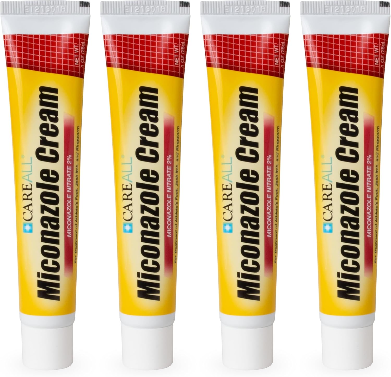 CareAll Miconazole Nitrate 2% Antifungal Cream 1.0 oz. (4 Pack), Cures Most Athlete’s Foot, Jock Itch, Ringworm, Compare to Leading Brand