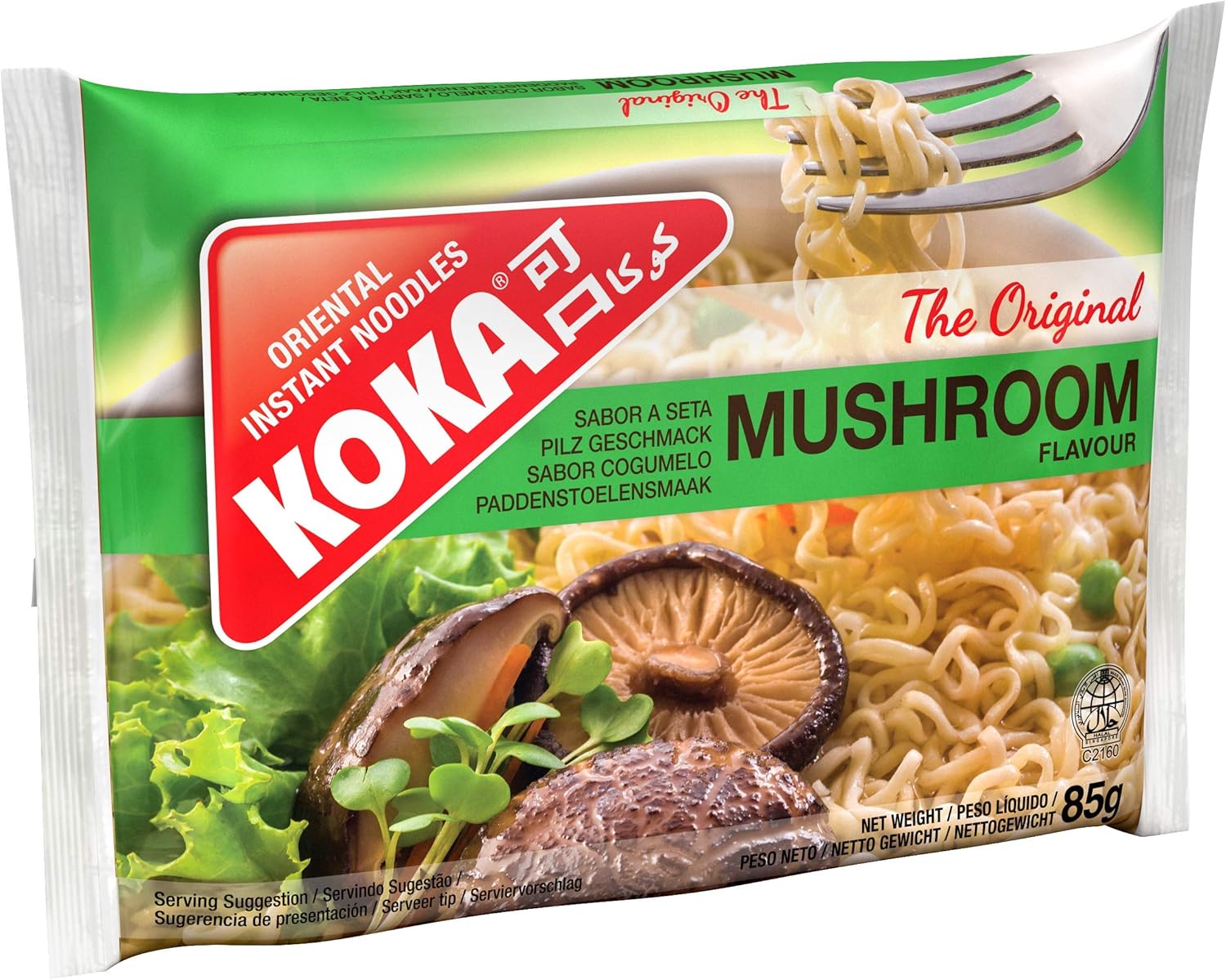Koka Noodles Original Mushroom Flavour Oriental Style Instant Noodles 30 Packets of 85 g
